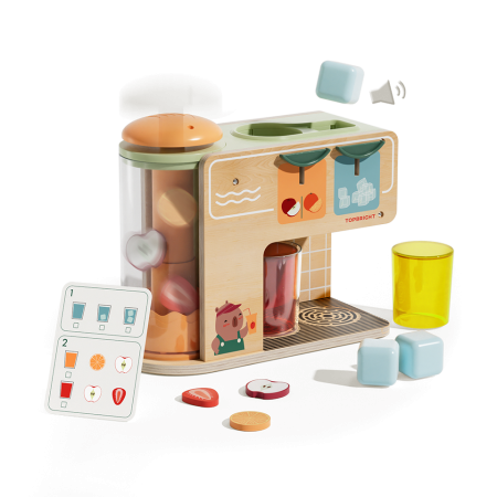 موزع العصير الخشبي للأطفال – لعبة تحضير العصير التفاعلية